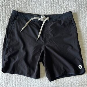 Vuori Men's Black Swim Shorts